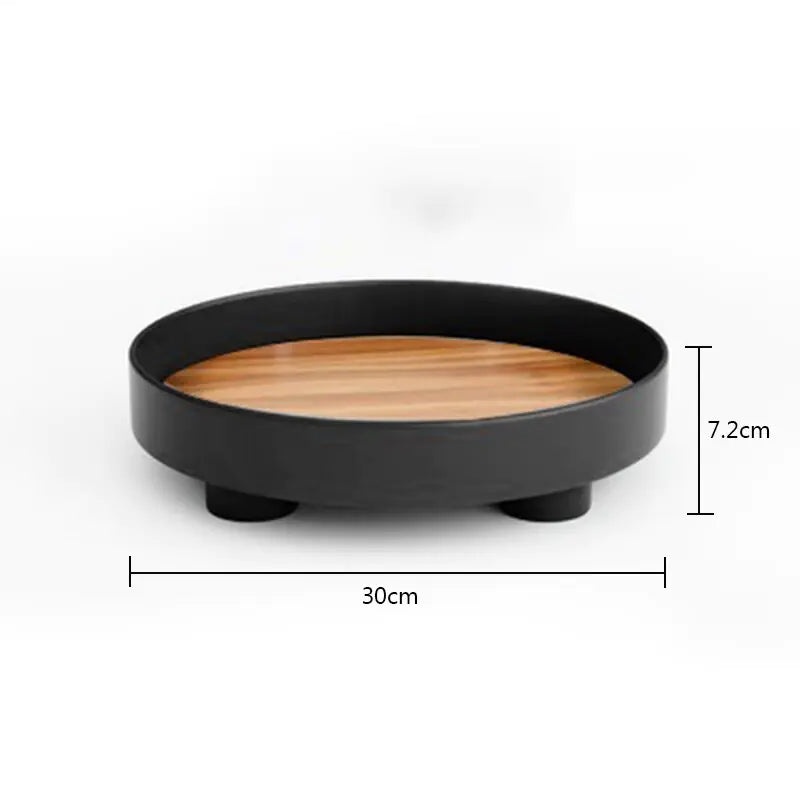 Round Nordic Footed Tray