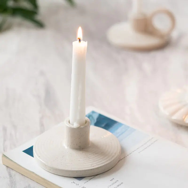 Taper Nordic Ceramic Candle Holder