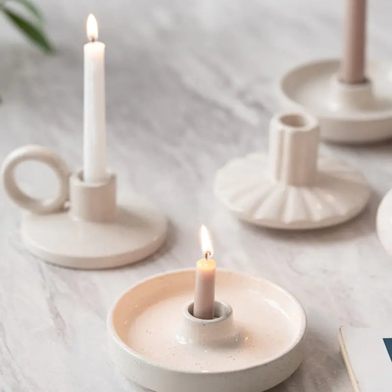Taper Nordic Ceramic Candle Holder