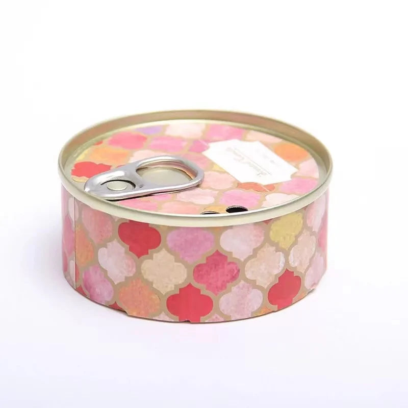 Abstract Tin Canned Scented Candle