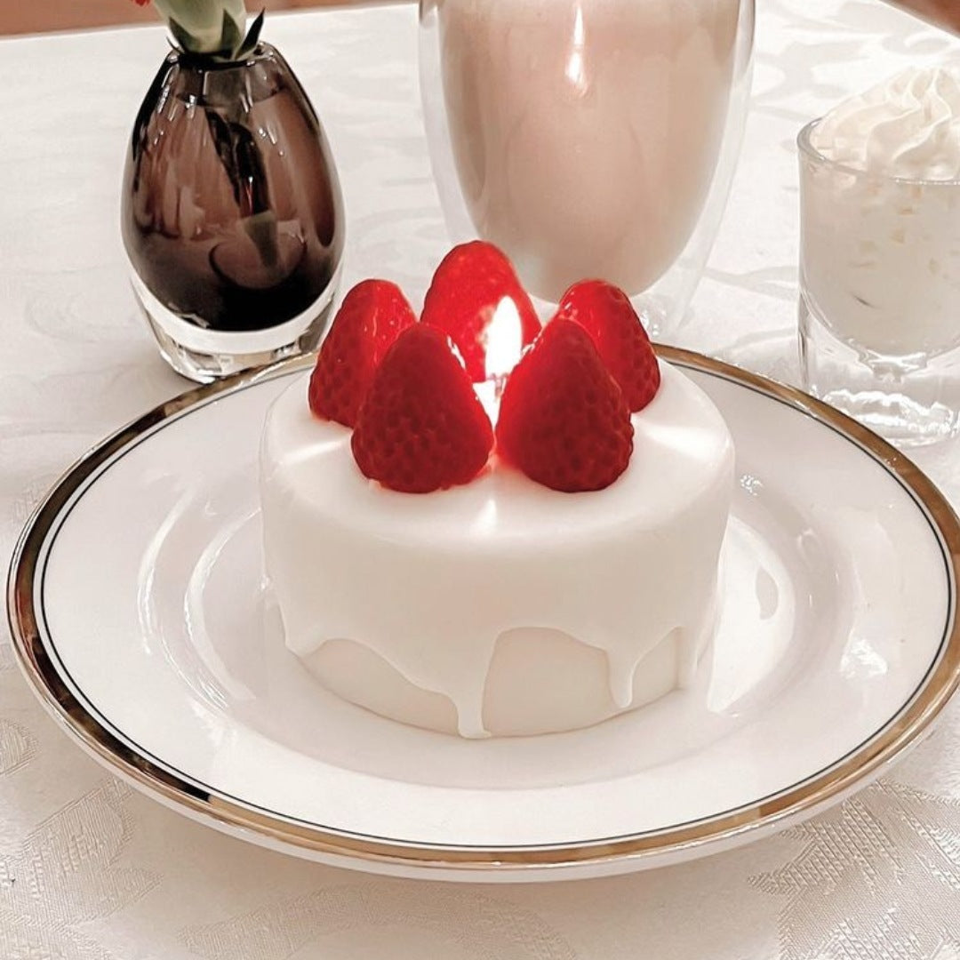 Strawberry Cake Candle