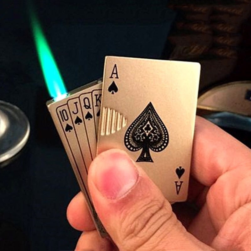 Briquet torche pour cartes à jouer Metal Jet